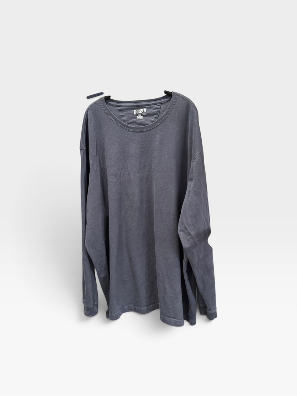 Duluth Trading Co Longtail T Relaxed Fit 3XL Blue Gray Men’s Long Sleeve Shirt